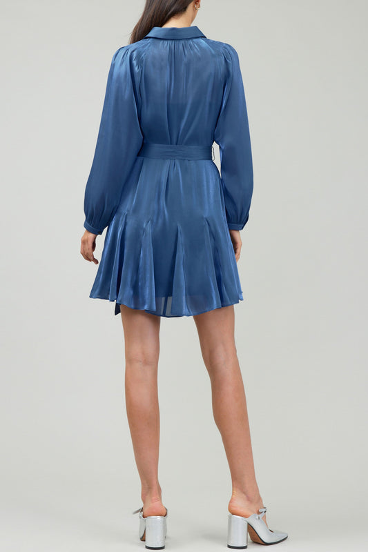 Midnight Blue Longsleeve Shirtdress