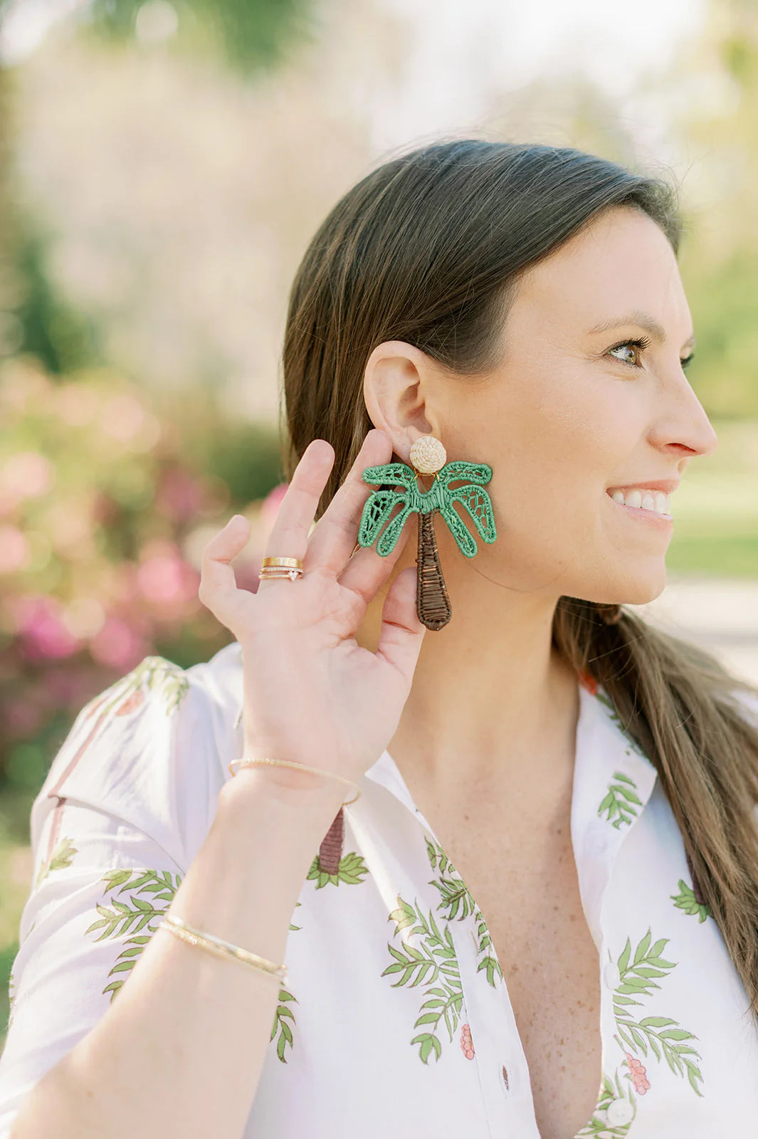 Palm tree deals earrings