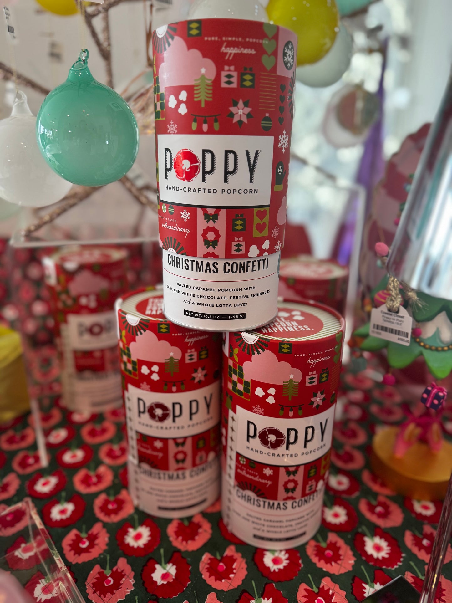 Christmas Confetti Holiday Cylinder