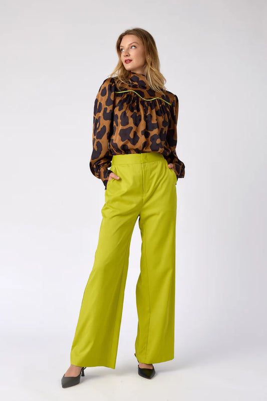 Chartreuse Cora Trouser