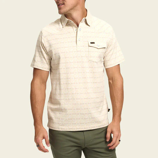 Cream Jacquard Ranchero Polo