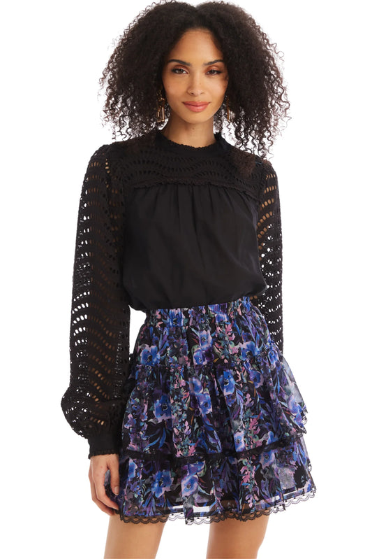 Fall Florals Delilah Mini Skirt