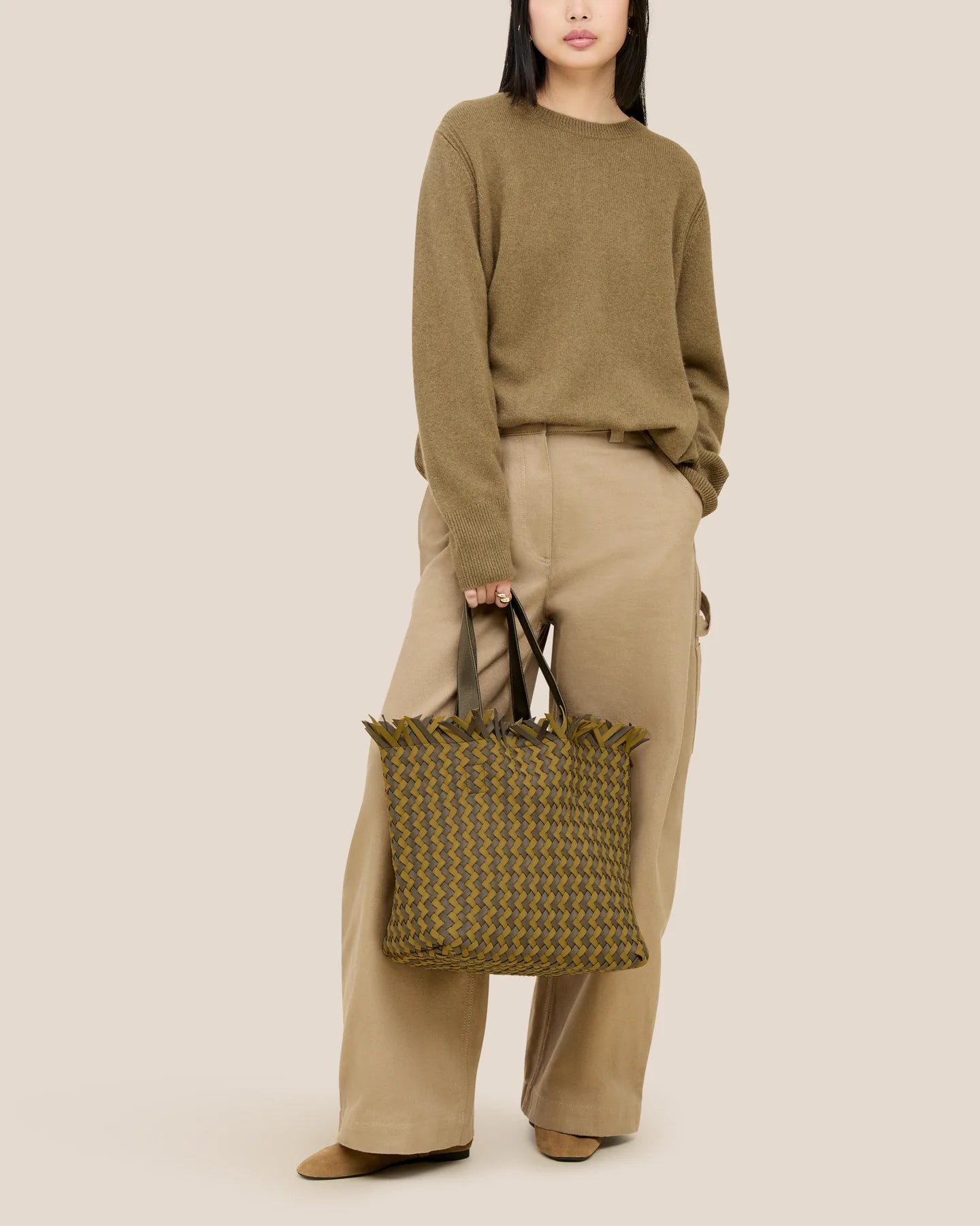 Palma Havana Medium Basketweave Tote