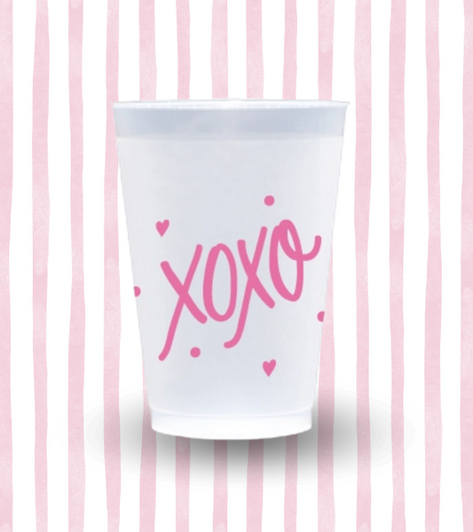 XOXO Frosted Cups Sleeve of 10