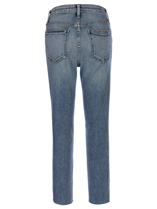 Rachael Hi-Rise Raw Hem Jeans in Magically