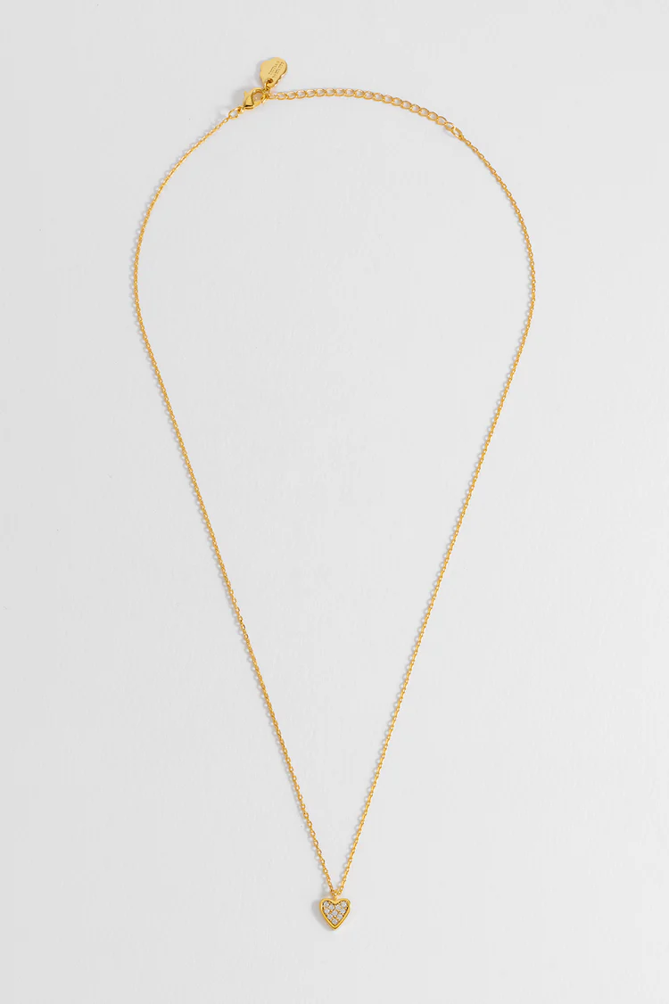 Estella Bartlett Gold Heart Dainty Necklace