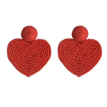 Red Hearts Earrings