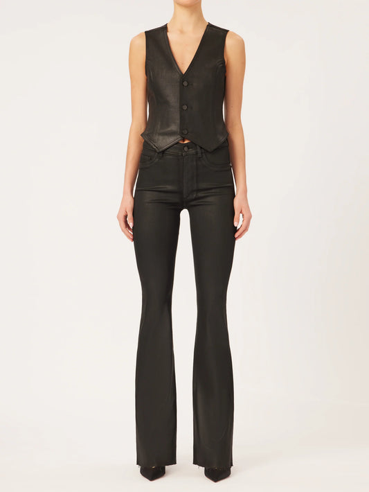 Bridget High Rise Bootcut Jean in Black Coated